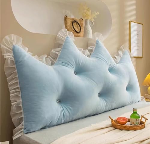 Coussin de lecture grand coussin compensé bleu lit - 3