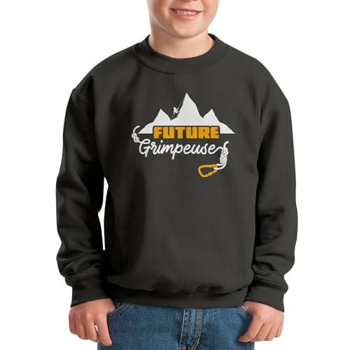 Sweatshirt enfant future grimpeuse idéal pour les sorties en forêt - 2