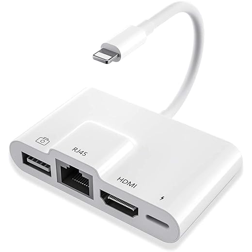 Cezo Ethernet Adapter 4-in-1 OTG HDMI 1080P - B098F42GCY