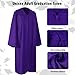 Mukum Matte Graduation Cap and Gown Set with Tassel 2024 Charm Honor Cord Graduation Stoles for High School College Bachelor Purple 51