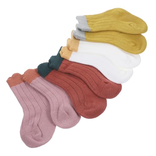 Vaguelly 4pairs Boy Girl Boys Girls Cotton Socks Seamless Ankle Socks Short for and Newborn