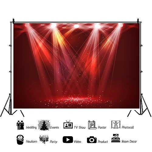 YongFoto 3x2m Photography Backdrop Hollywood Red - View #10
