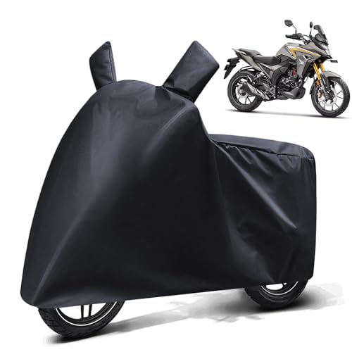 Image of FABTEC Waterproof Bike Body Cover Compatible with Honda Cb 200 X, A2 (Black)