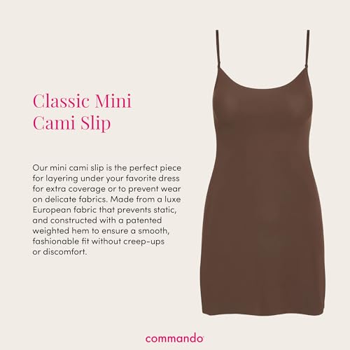 Image of commando - Classic Mini Cami Slip | Short Full Slip Perfect for Sheer Dresses | Anti Static | Smooth, Barely-There Feel