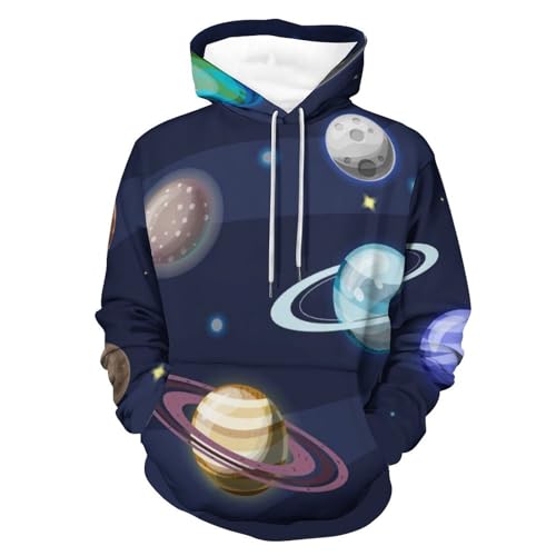 Pull pour homme femme Monde Cosmique fini les hauts ternes avec ce sweat à capuche taille S