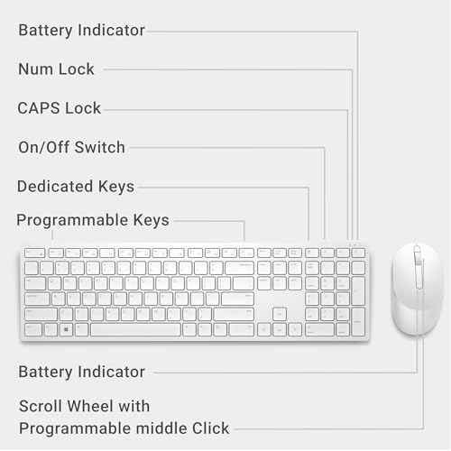 Dell KM5221W-WH-US Wireless Keyboard & Mouse - image 7