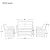 LUMISOL 4 Piece Outdoor Patio Furniture Set, Rattan Coversation Set Sectional Sofa High Back Wicker Rattan Chair Set with Coffee Table (Beige)