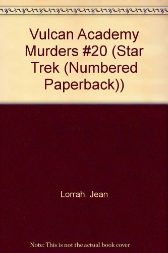 Vulcan Academy Murders #20 0785747656 Book Cover