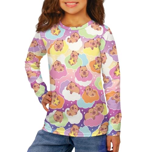 HUIACONG Kids Tshirts Boys Long Sleeve Shirt for Children Girls Tops3