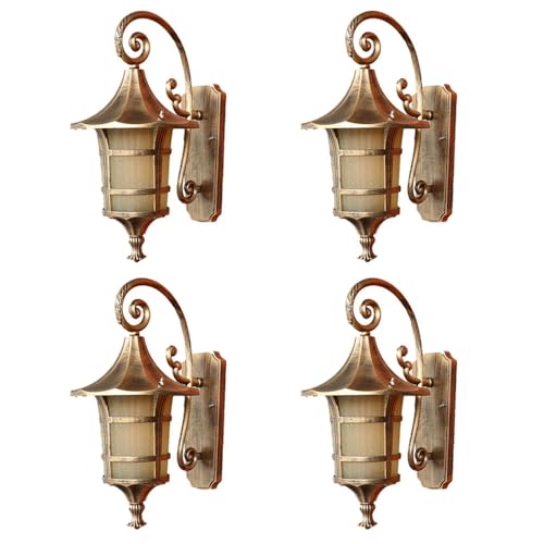 IP55 Luces de Pared al Aire Libre Impermeables Lámparas de Pared de Porche nórdico de Aluminio E27 Montaje en Pared Luminaria Exterior Retro Lámparas de Pared al Aire Libre para Garaje Porche Patio 1
