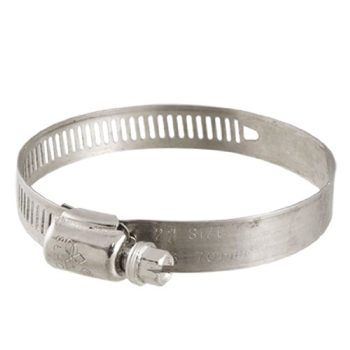 Aexit 2 Pcs Clamps 46mm to 70mm Worm Gear Hose Clamp Pipe Fastener Hoop 2 Hand-Screw Clamps 3/4