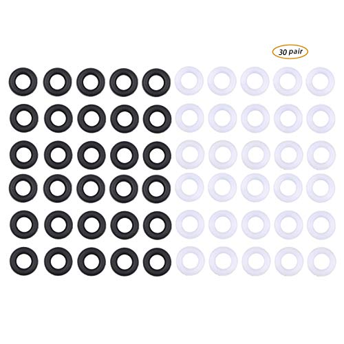 LABOTA 30 Pares Antideslizante Gafas Gancho de Agarre de Silicona para Anteojos Gafas Templo Punta