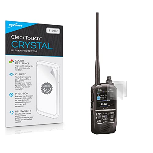 BoxWave Screen Protector Compatible with Icom ID-52A - ClearTouch Crystal (2-Pack), HD Film Skin - Shields from Scratches for Icom ID-52A