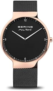 BERING Unisex Analogowy Kwarcowy Kolekcja Zegarek na rękę ze Stal nierdzewna pasek oraz Szafirowe szkło