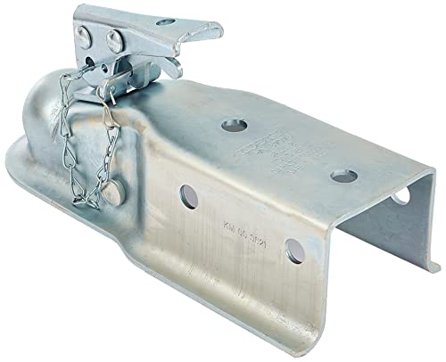 Husky 87076 2" Ball 3" Width 6,000 Lbs. Straight Coupler With Chain,Grey #TOP1