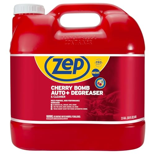 Zep Cherry Bomb Auto+ Degreaser & Cleaner - For Auto, Marine, RV, & Home - 2.5 Gallon
