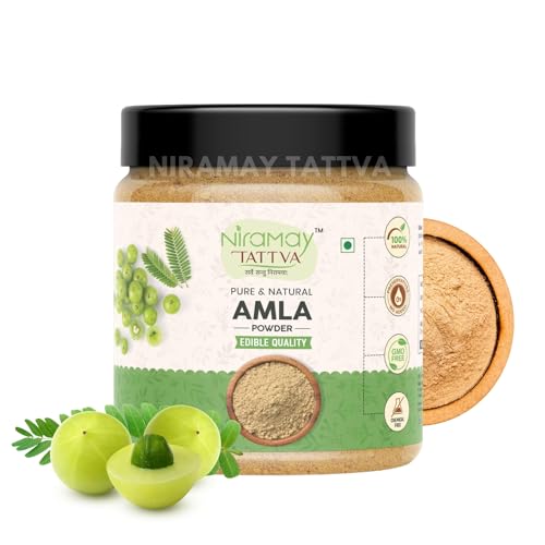Niramay Tattva Fresh Amla Powder (Indian Gooseberry) For Hair Growth (200 Grams), Black Colour, Drinking And Eating Niramay Tattva Fresh Amla Powder (Indian Gooseberry) For Hair Growth (200 Grams), Black Colour, Drinking And Eating