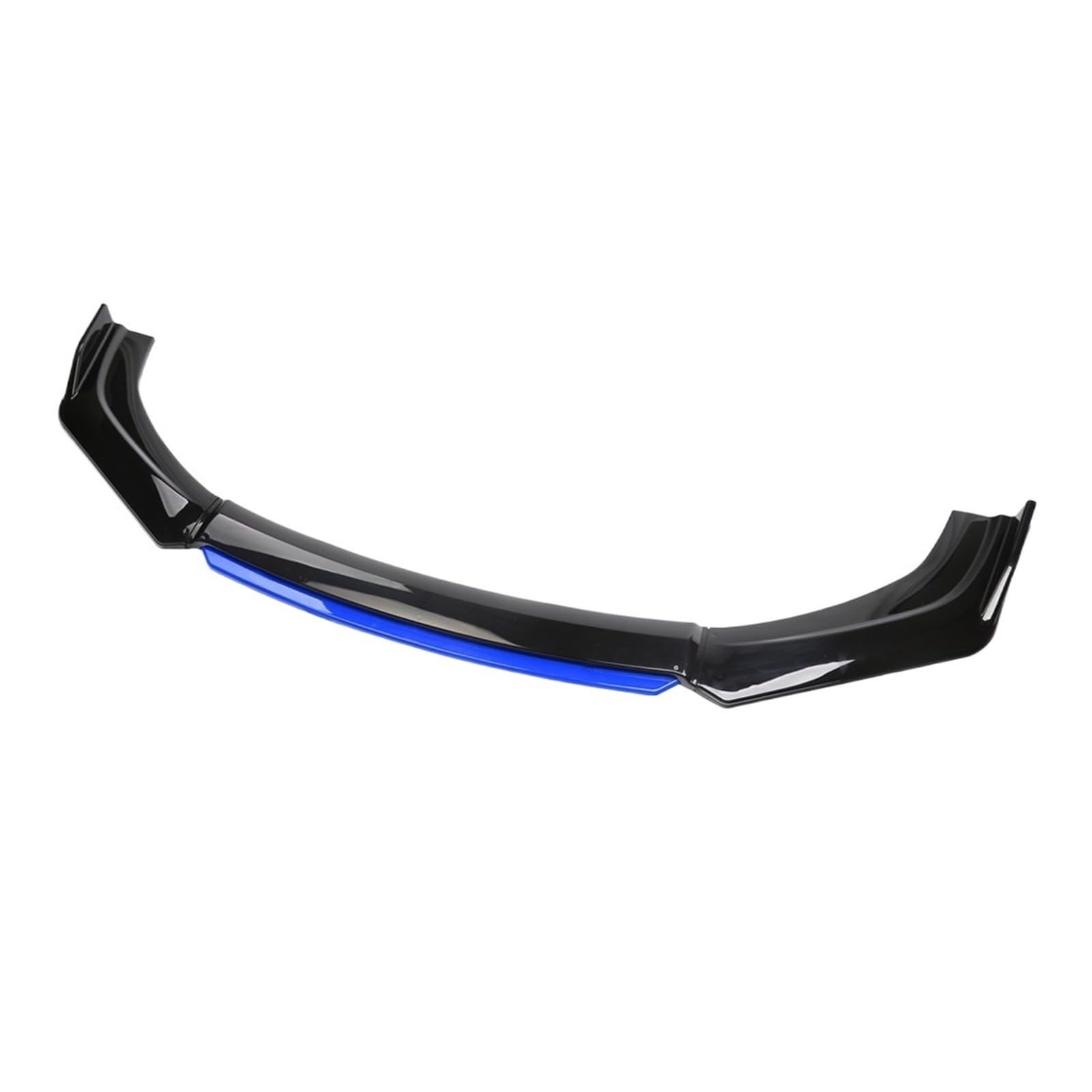 daili store 4 szt. Uniwersalny przedni zderzak samochodowy Lip Body Kit Spoiler Splitter połysk czerwony przód pod ustami dyfuzor Spoiler przednia łopata samochodu części (Color : Shiny Blue)