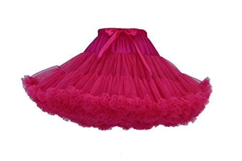 KVbaby Femme Rockabilly Jupon sous Robe Crinoline Tutu Petticoat en Tulle Princesse Princesse Bouffée Plissé 50s Années