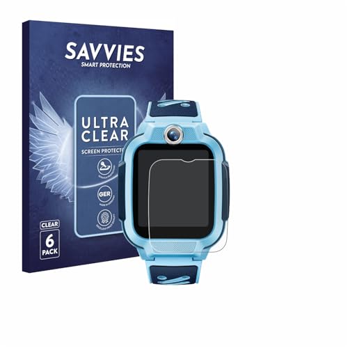 savvies Protector Pantalla para Imoo Watch Phone Z3 6 Unidades   Película Ultra Transparente