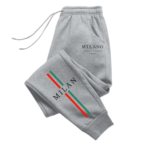 RUMAOZIA Pantalon de sport pour homme avec imprimé drapeau de l'Italie - Long - Motif italien - Pantalon de jogging - Coupe-vent - Pantalon d'extérieur -...