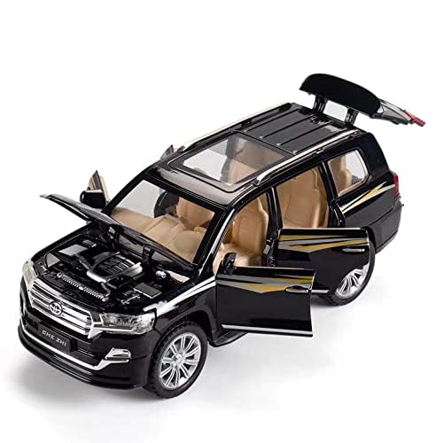 Image of Kids Toy car Playsets 1:32 Lcruiser Diecast Metal Car for Kids Pull Back Cars with 4 Openable Doors Light and Musical Sound (Multi)