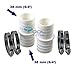 Produktbild Schlauchverbinder (2er Pack mit 4 VA Schellen) Ø 38 mm auf Ø 38 mm - Fitting - Schlauchtüle - Schlauchverbindung