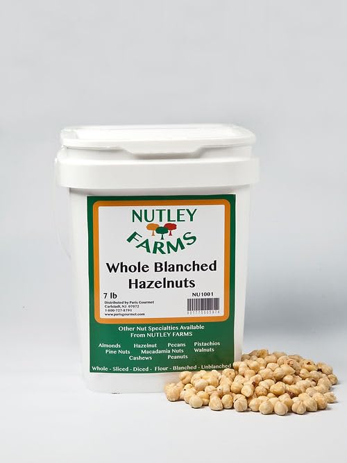 Nutley Farms Whole Blanched Hazelnuts, 7 lb