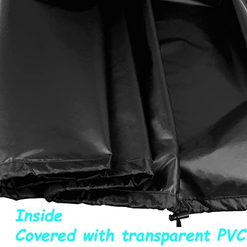 OUTLS Kettle BBQ Cover 77x97cm, 420D Heavy Duty Oxford Round Charcoal Barbecue Grill Cover with Waterproof PVC & Windproof Drawstring (Kettle: 77x97cm)