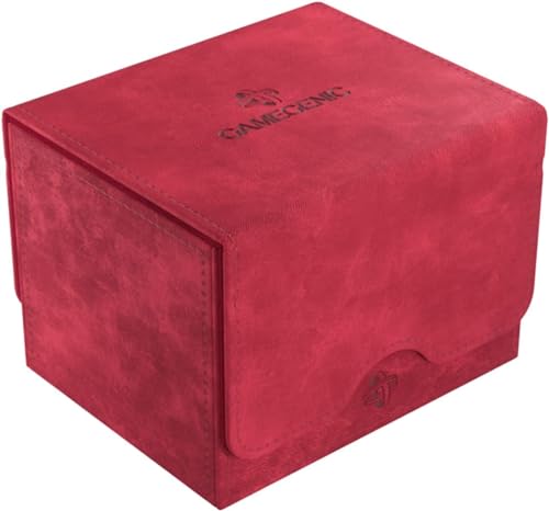 GameGenic Deck Box Sidekick XL Red 100CT Durable and Sturdy TCG OCG CCG Card Storage Compatible with Pokemon Yugioh Commander and MTG Magic: The Gathering Cards