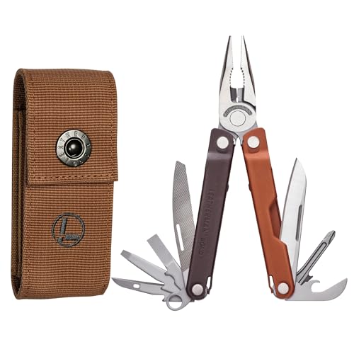 LEATHERMAN, Bond Multi-tool, EDC Tool with 420HC Blade and Nylon Sheath, Burnt Sienna