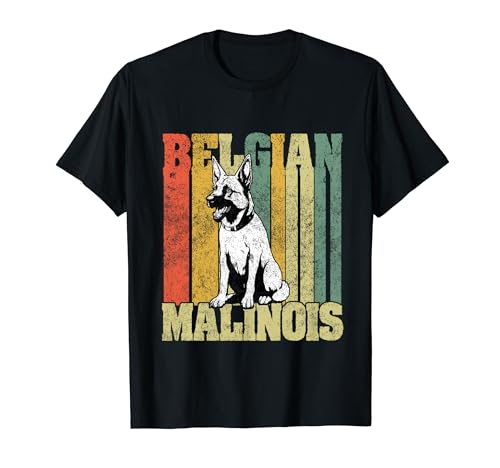 Retro Vintage Belgian Malinois Pet Owner Love Malinois Dog T-Shirt