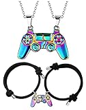 Fuqimanman2020 Game Controller Bracelets Necklaces for Women Men Couples, Matching Necklace for BFF, Friendship Necklace,Hip Hop Attraction Graduation Gifts