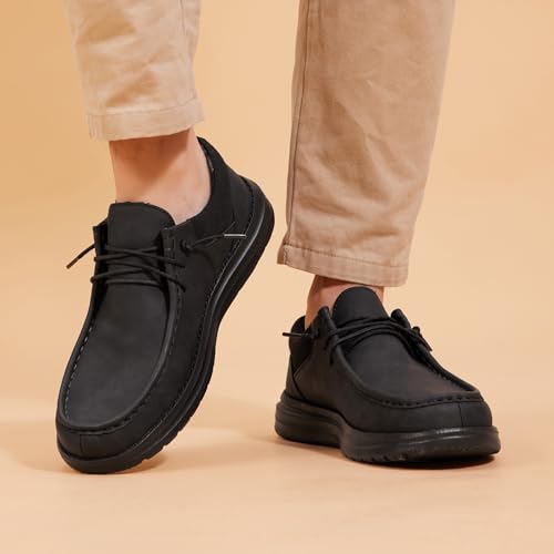 Image of FW FRAN WILLOR Mens Wide Shoes Width Toe Box Slip-on Loafers Casual Walking Shoes for Men