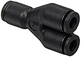 Legris 3140 04 00 Nylon Push-to-Connect Fitting, Wye, 5/32