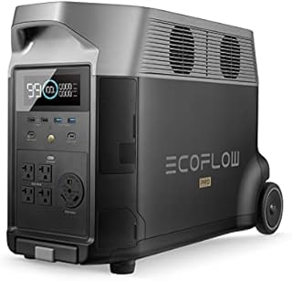 EF ECOFLOW Portable Power Station 3600Wh DELTA Pro, 2.7H to Full Charge, 5 AC Outlets, 120V Lifepo4 Home Battery Backup with Expandable Capacity, Solar Generator for Home Use, Blackout, Camping, RV
