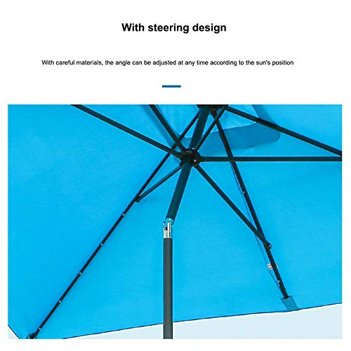 Zjdu 2.7 M Solar Led Lighted Patio Umbrella,Beach Parasol Outdoor Umbrella,For Garden Beach Patio Holiday Sun Shade, With 8 Ribs/Tilt Adjustment And Crank Lift System,Beige #TOP5