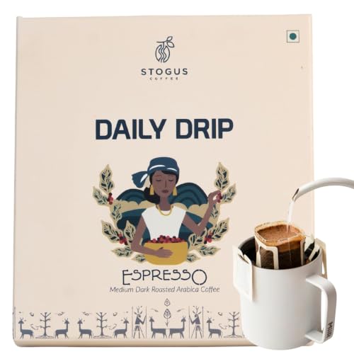 Image of STOGUS Coffee | Toasted Autumn | Arabica Coffee Bags | Pack of 5 (11g x 5) | Medium Roast | Caramel, Almond & Grapefruit Notes (Espresso)