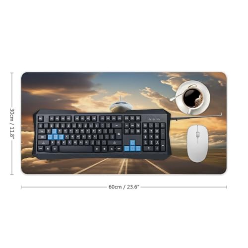 Airplane Desk Pad con Base de Goma Grande 30x60 cm miniatura 2