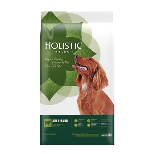 Holistic Select Natural Dry Dog Food Lamb Meal Recipe 30-Pound Bag