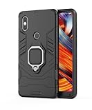 SORAKA Cover per Xiaomi Mi Mix 2S con anello,Custodia in TPU Morbido Custodia Xiaomi Mi Mix 2S Ultrasottile con piastra metallica per Supporto Auto Smartphone Magnetico