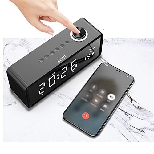 WJCCY Draadloze bluetooth speaker wekker subwoofer radio outdoor home mini draagbare computer audio (Color : Black) - Image 4