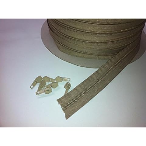 Foam & Upholstery Warehouse Beige Continuous Zipping & Sliders Cover