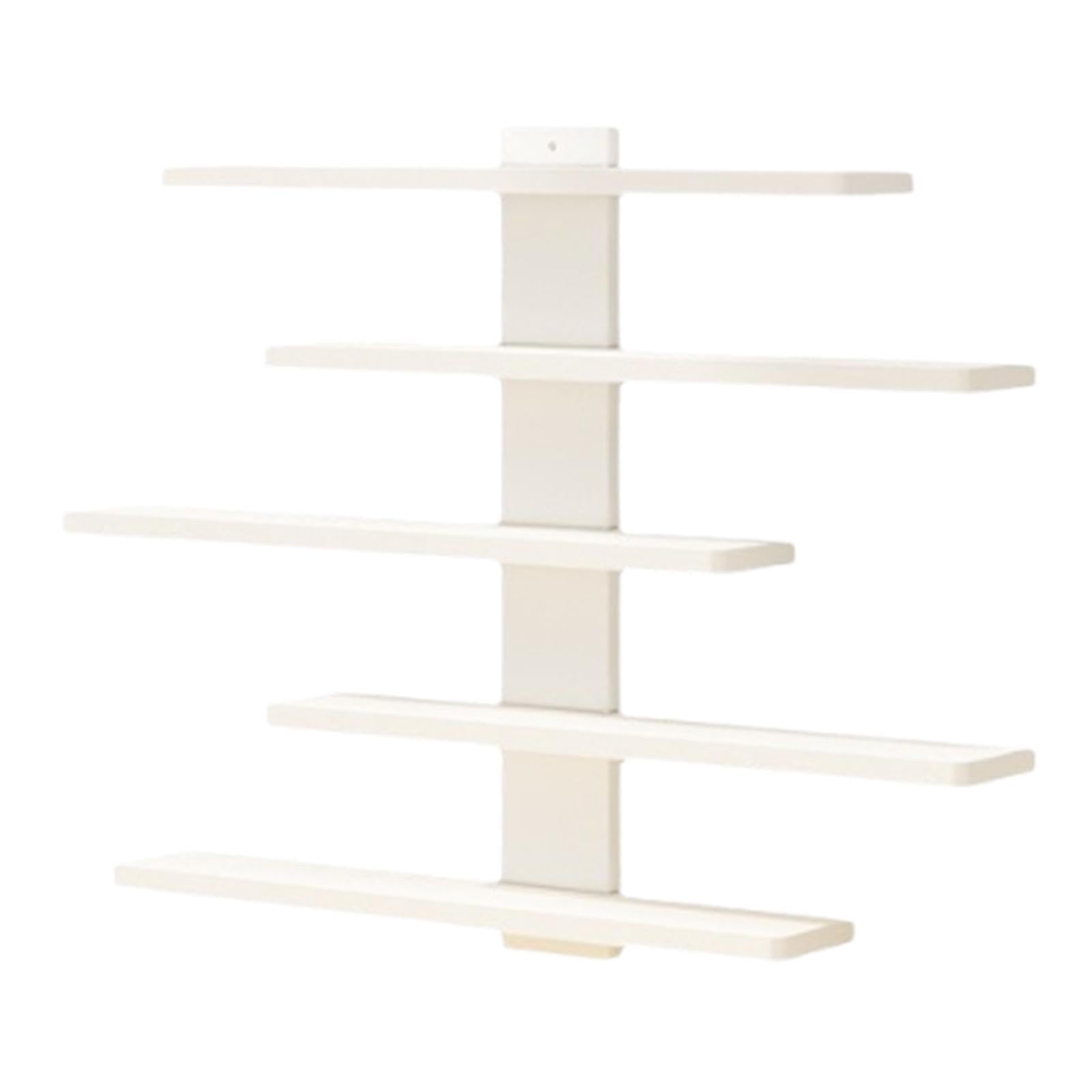 Mensola da parete bianca per miniature e statuette, espositore per camera dei bambini, perfetto per oggetti da collezione, giocattoli e oggetti decorativi, soluzione elegante per riporre gli spazi dei
