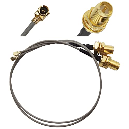 Tenmory UFL to SMA Mini PCI U.FL to RP-SMA Female Ipex Connector Pigtail Antenna Extension Cable (10 inch (2 Pcs))