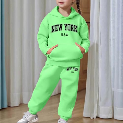 Sweat à capuche et pantalon enfant vert ensemble robuste 8 ans - 5