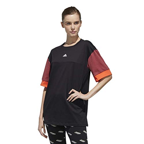 adidas womens New Authentic Tee Black Large