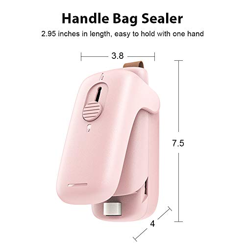 Upgraded Handheld Heat Bag Sealer, 2 in 1 portable Plastic Bags Sealer and Cutter, Endless food Sealer for Airtight Food Storage Saver, Reseals Snack Bags, Seals Plastic Aluminum Chip Packs, Seals Pla - Thumbnail 7