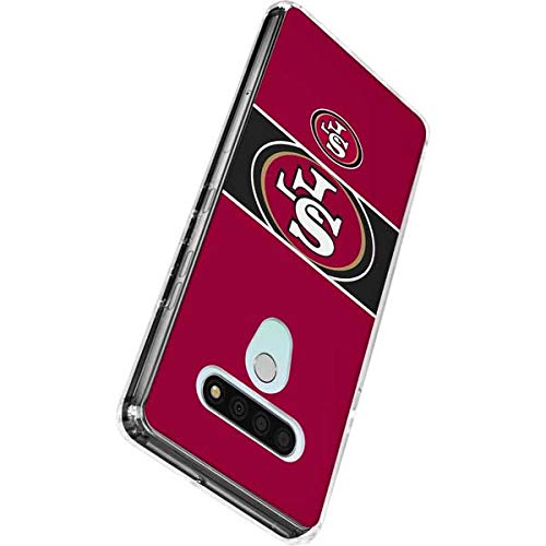 Skinit Clear Phone Case Compatible with LG Stylo 6 - Officially Licensed NFL San Francisco 49ers Zone Block Design