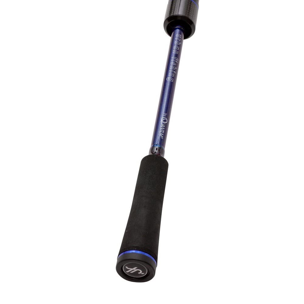 Quantum Premium spinhengel 4street Purple Haze Spin Streetfishing-hengel spinvissen roofvishengel, zwart-blauw, 2,38 m